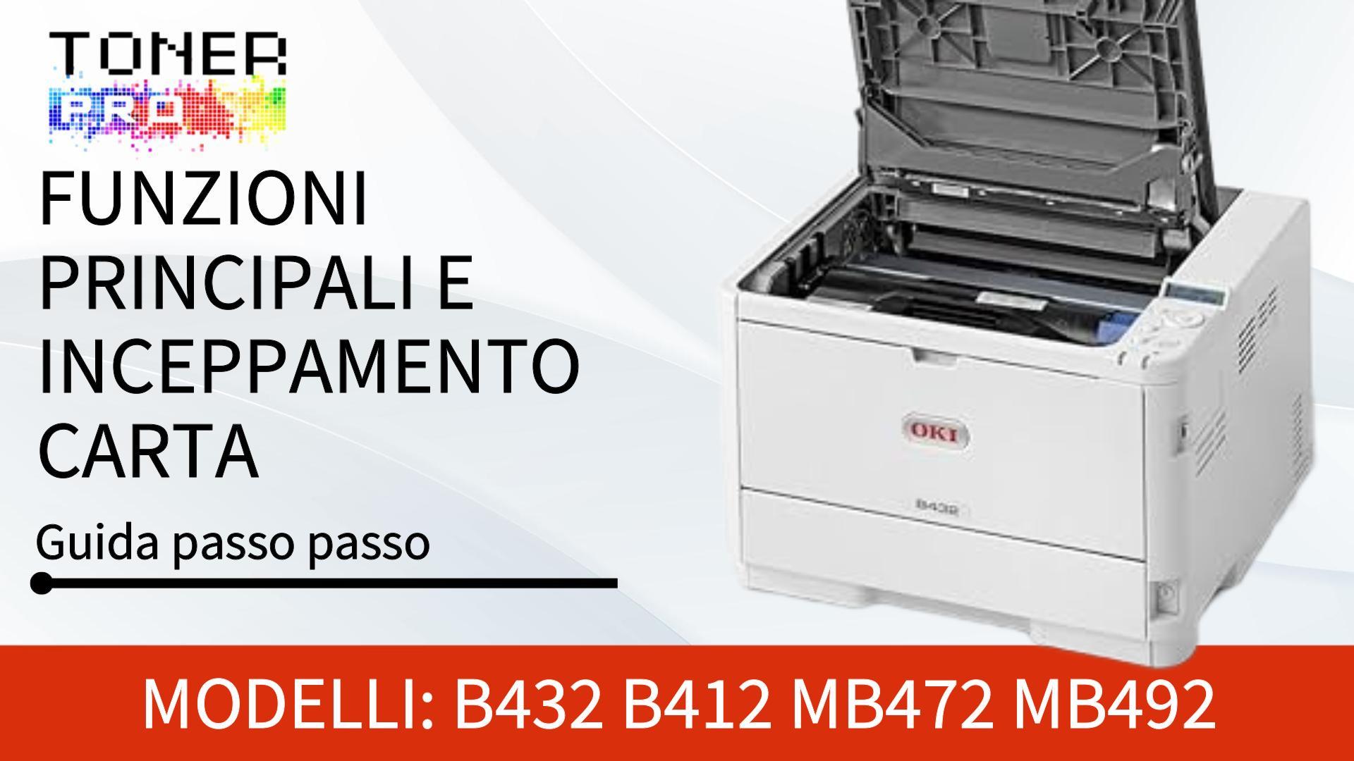 Funzioni principali e inceppamento carta B412 B432 MB472 MB492