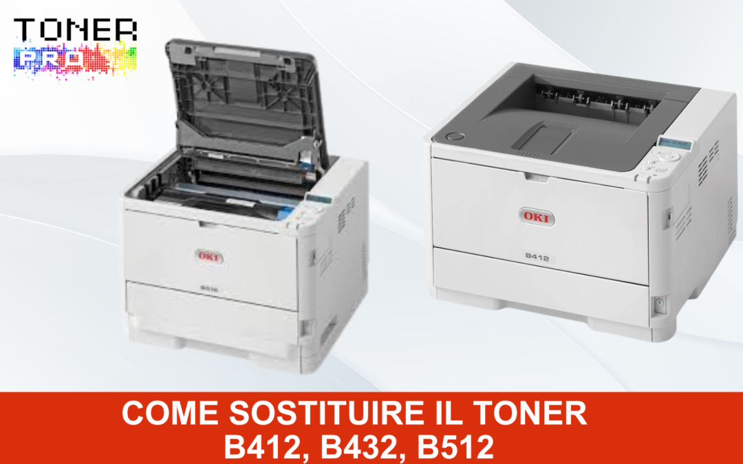 Sostituzione del Toner OKI B412, B432, B512