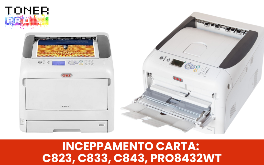 Inceppamento carta C823, C833, C843, Pro8432WT: guida comleta